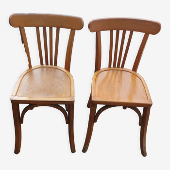 Pair of post-war bistro chairs
