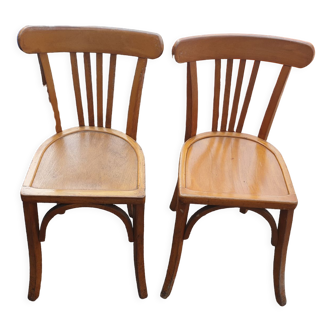 Pair of post-war bistro chairs