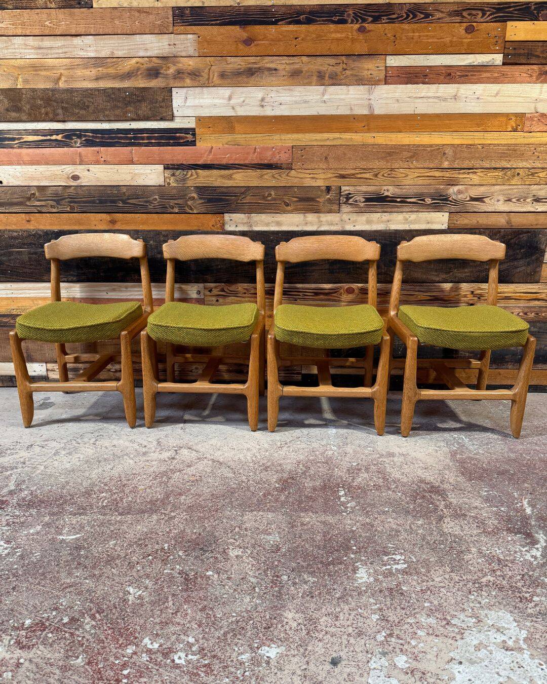 Set of 4 chairs model "Véronique" - Guillerme & Chambron