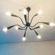 9-branched chandelier. Vintage 50s