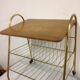 Desserte laiton et bois vintage