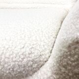 Vintage sofa bench 2 places in curly wool