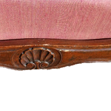 Small mid-19th century boat sofa in walnut