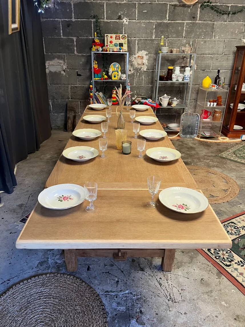 Restored antique farmhouse table