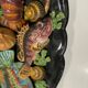 Large oval wall plate in Palissy majolica from Vallauris