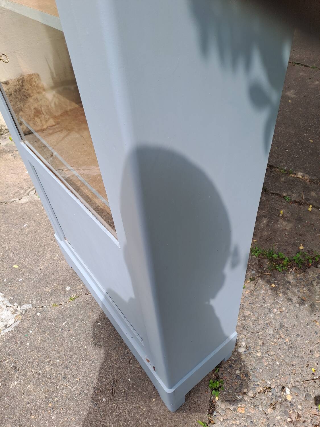 Wardrobe with 1 glass door, late 19th century