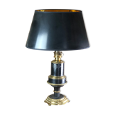 Lamp mounted on old kerosene lamp 1900 black and gold