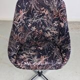 Set of 4 vintage swivel shell chairs - 1970s