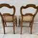 Paire de chaises Louis Philippe cannées