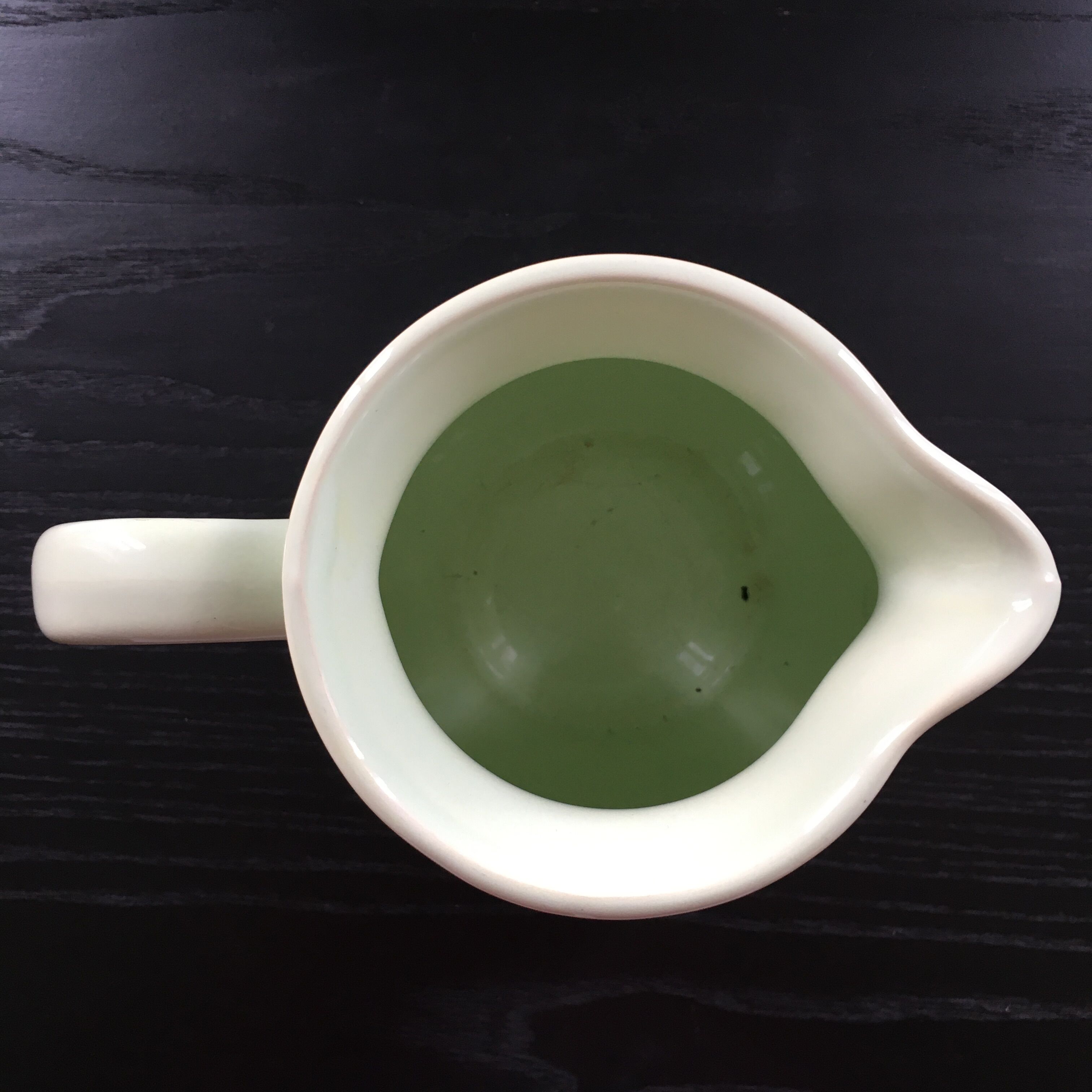 Almond green pitcher