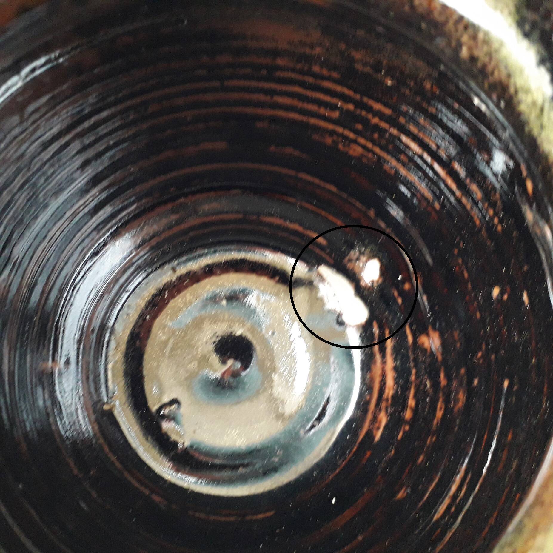 Enameled stoneware coffee pot