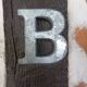 Lettre B en zinc