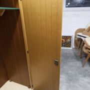 French wardrobe with tapered legs, 3 doors, 1 mirror, 27*130 and 1 t.