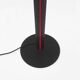 Postmoderne memphis milano style rouge noir lampadaire uplighter sottsass