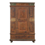 Painted folk art bridal wardrobe 1816