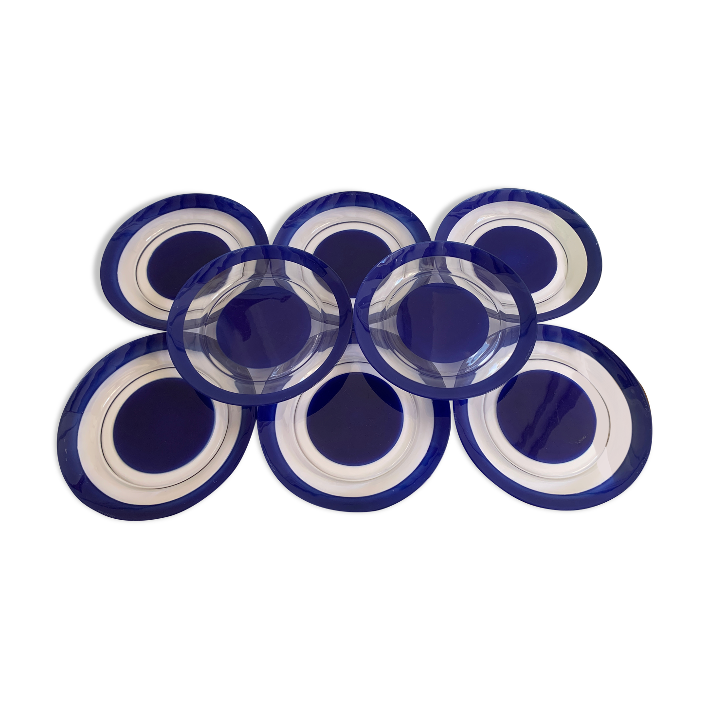8 assiettes vintage