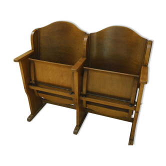 Former cinema seat 2 chairs