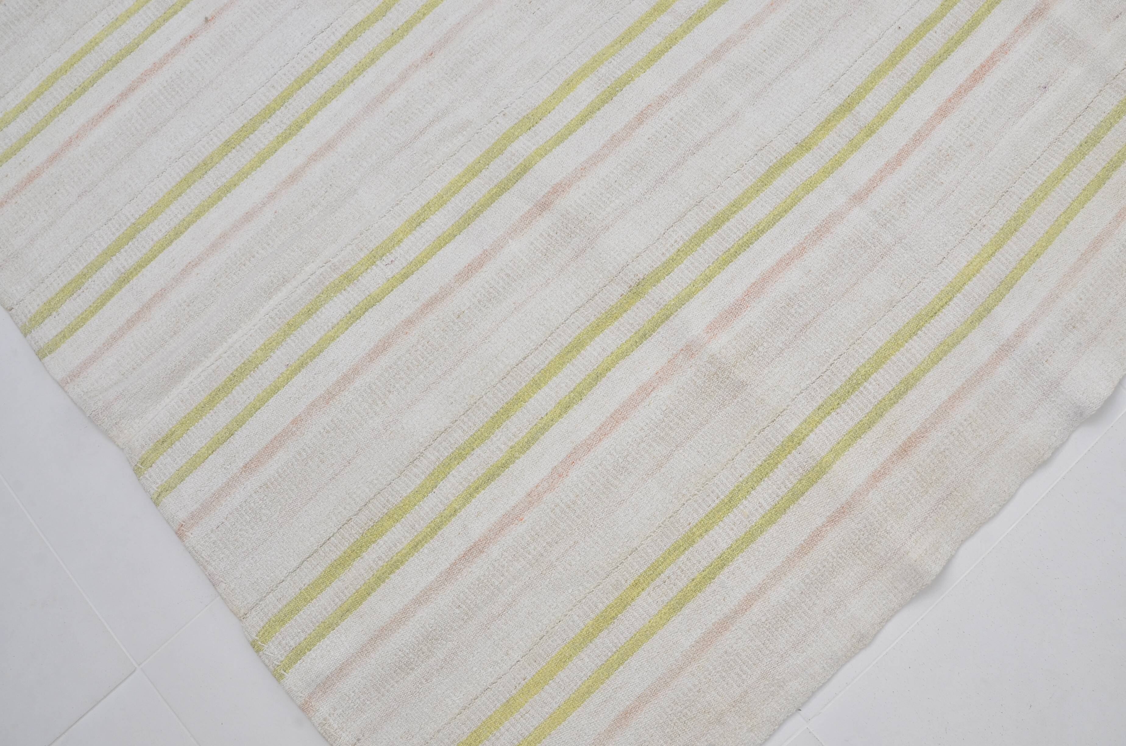 Antique Colorful Oushak Hemp Kilim Rug sku 3674