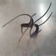 Iron sculpture signed AJP / Levens 1960s Jean Pierre Augier