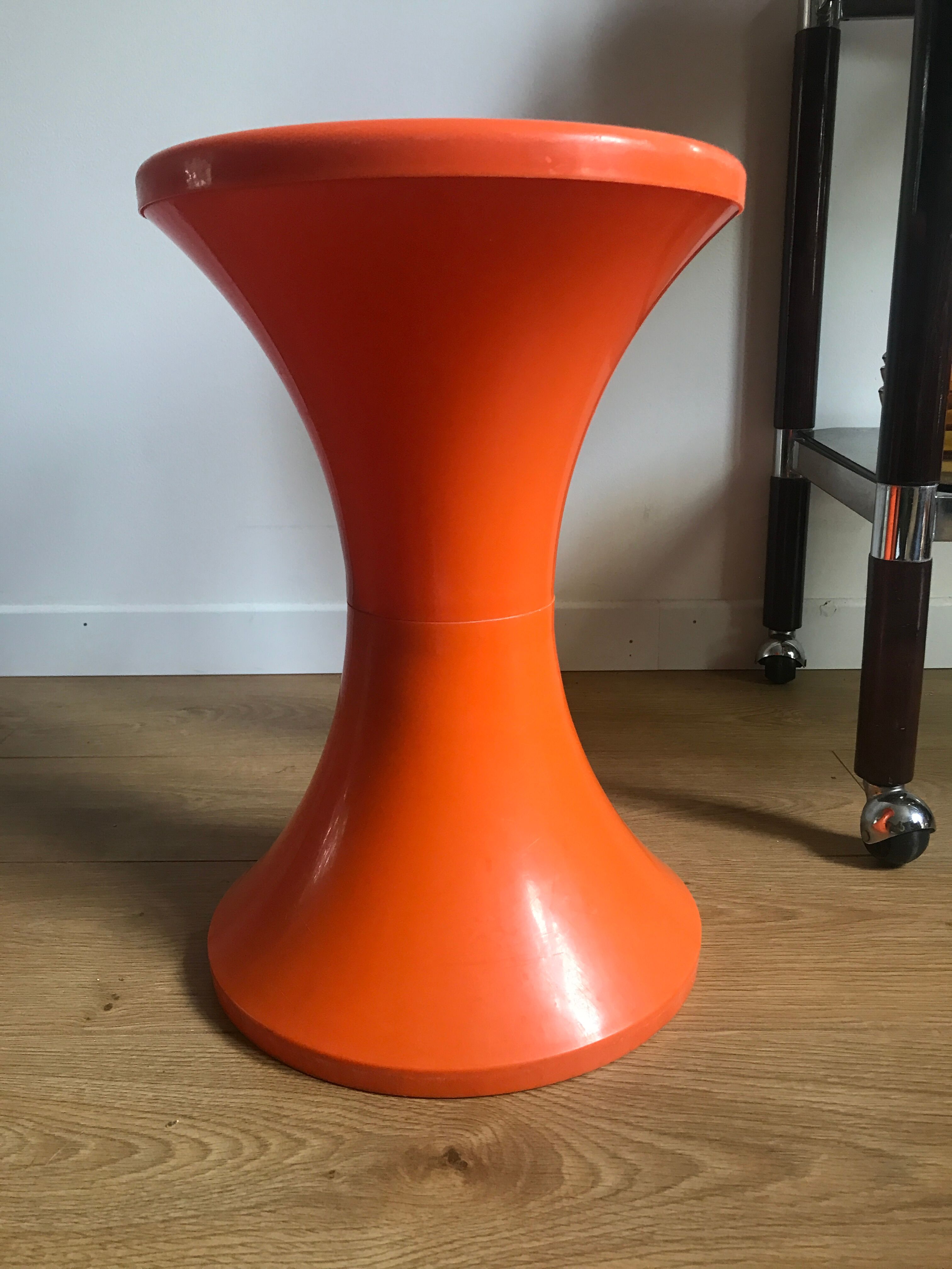 Vintage stool tam tam orange by Stamp