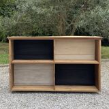 Old walnut and chestnut shelf