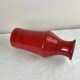 Vintage red ceramic vase mid century design