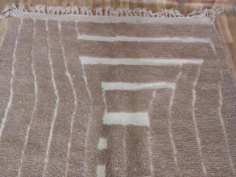 Moroccan brown Berber rug size 2/3 m