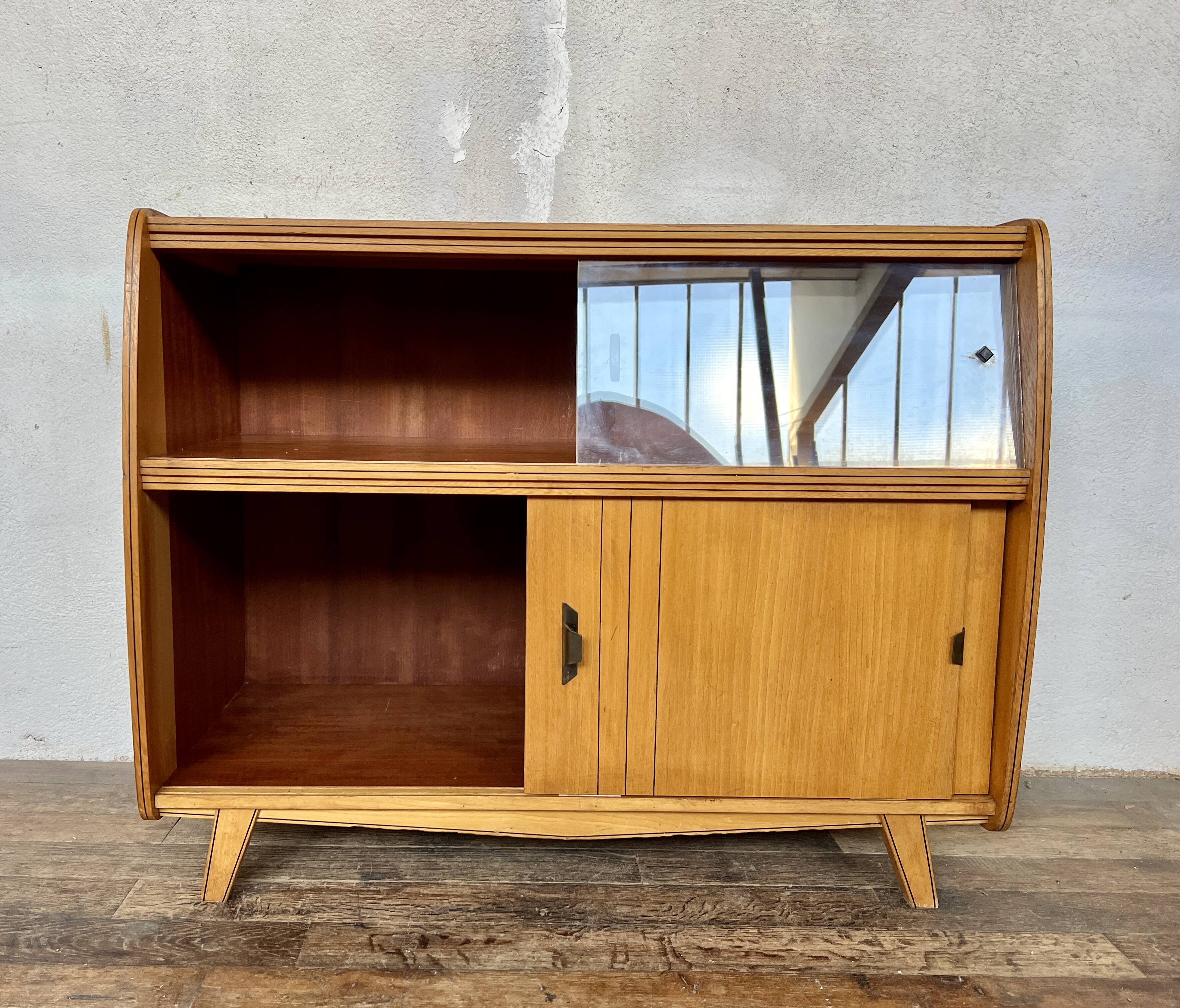 Vintage sideboard with compass feet