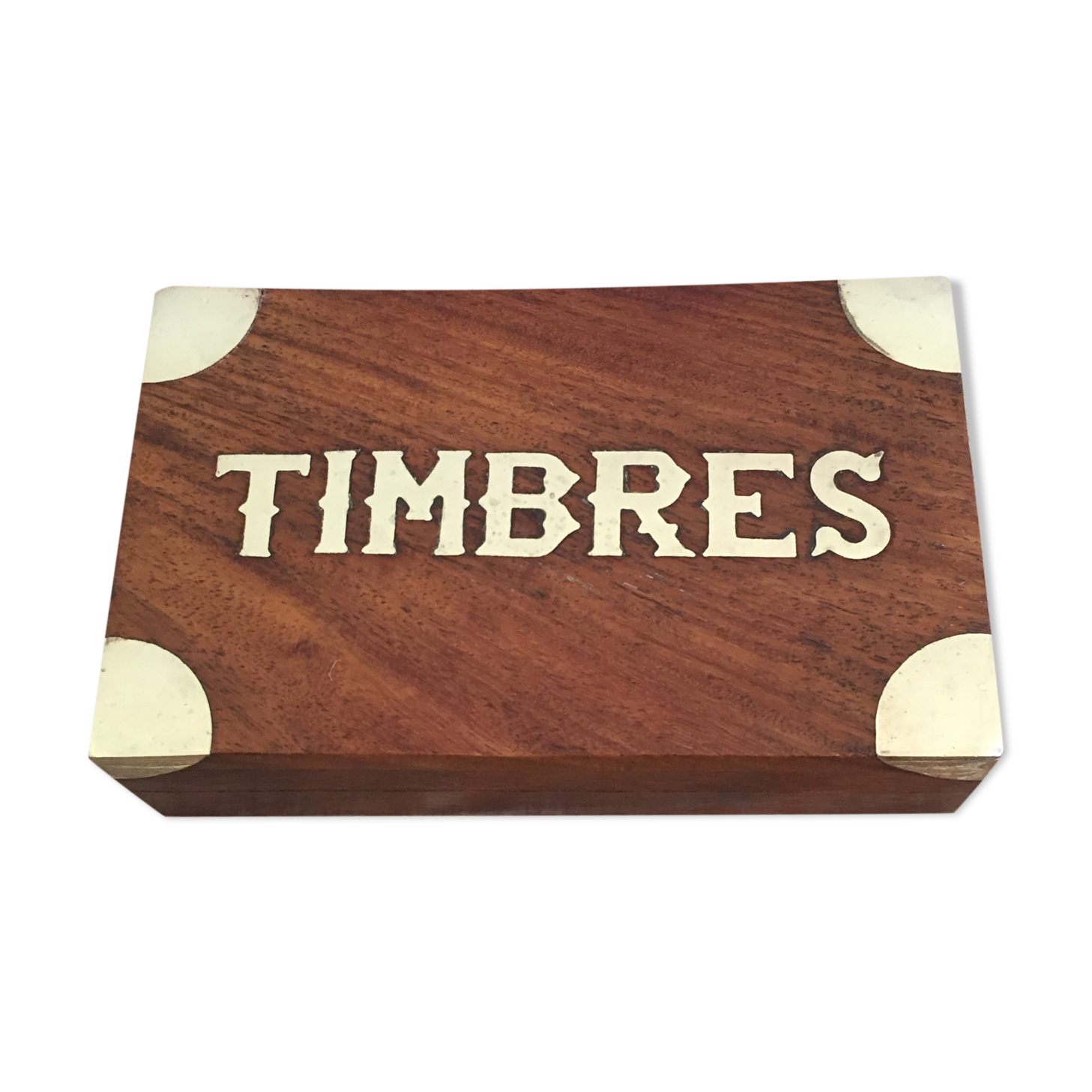 Small cabinet in walnut and brass