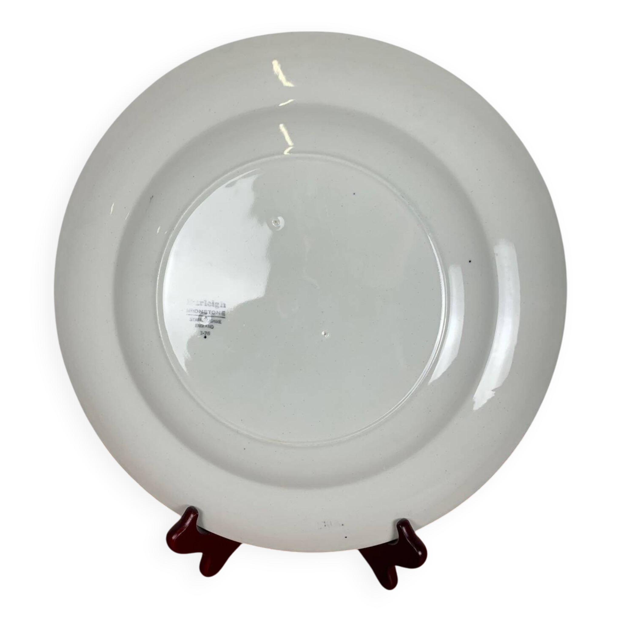 Très grand plat terre de fer Staffordshire, Burleigh, Angleterre