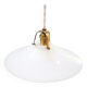 Old suspension lampshade opaline white Art Deco 1930 Ø 26 cm