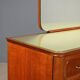 Vintage mahogany veneer chest of drawers design 1950s-1960s