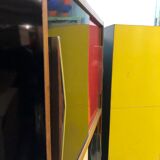 Pair of storage furniture 1960 covered with chromatic melamine 1960