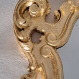 Wooden and gilded mirror with gold leaf