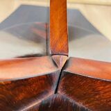 Art Deco Round Side Table in Rosewood Veneer, France, 1930s