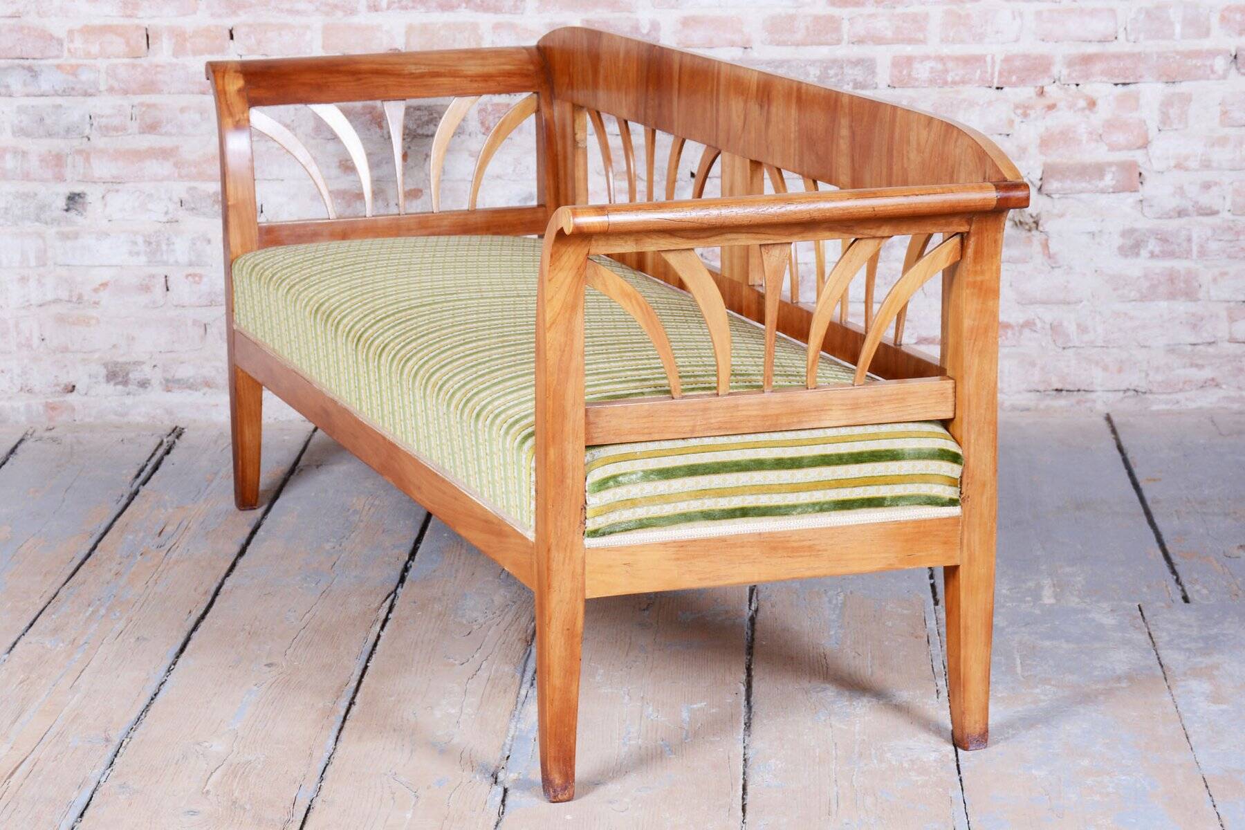 Biedermeier Sofa in Cherry and Spruce, 1820s