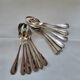 6 small silver-plated Boulenger spoons