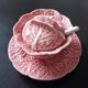 Pink slip mustard pot, Bordallo Pinheiro, Portugal