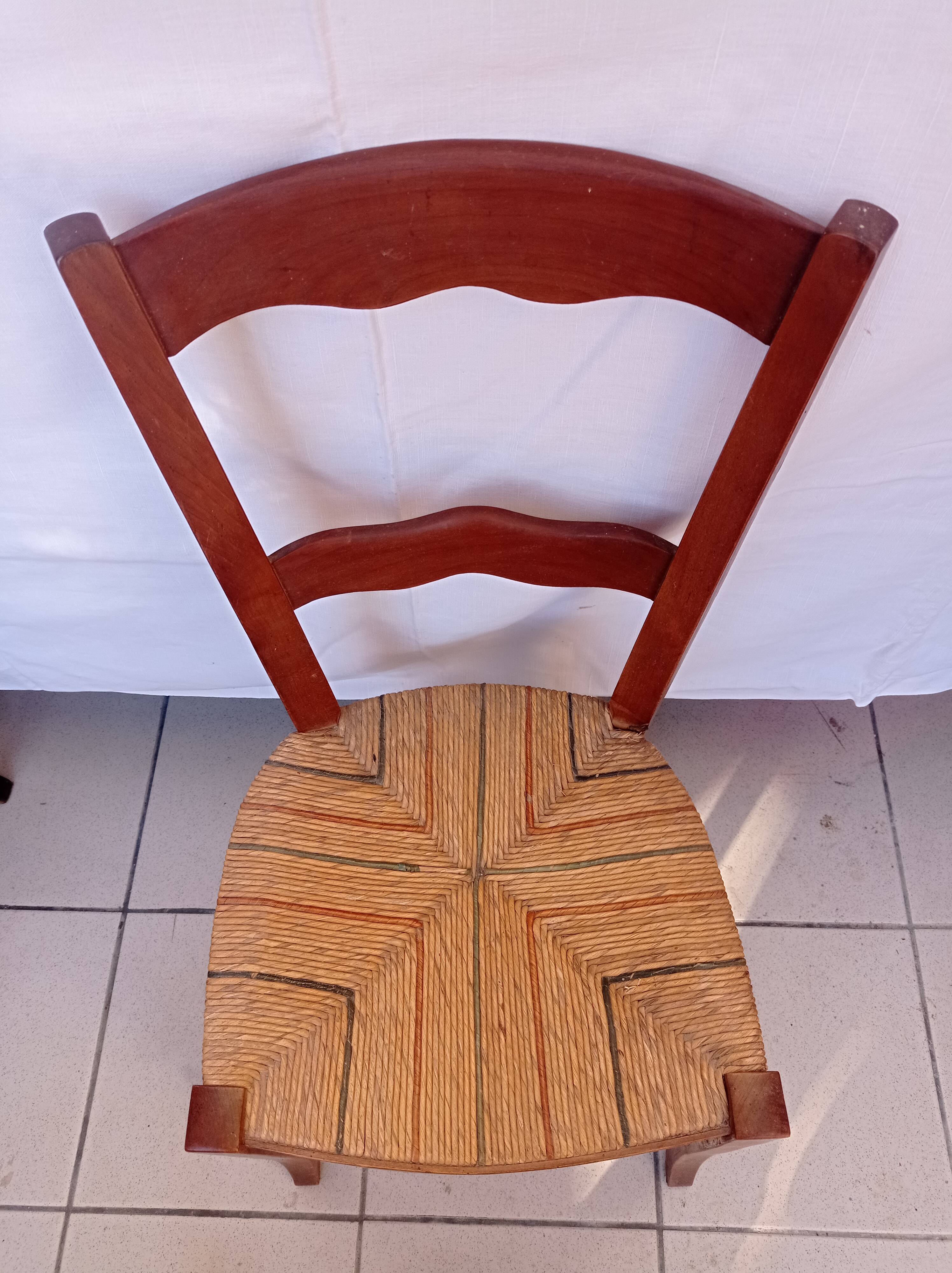 Rustic straw chairs