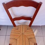 Rustic straw chairs