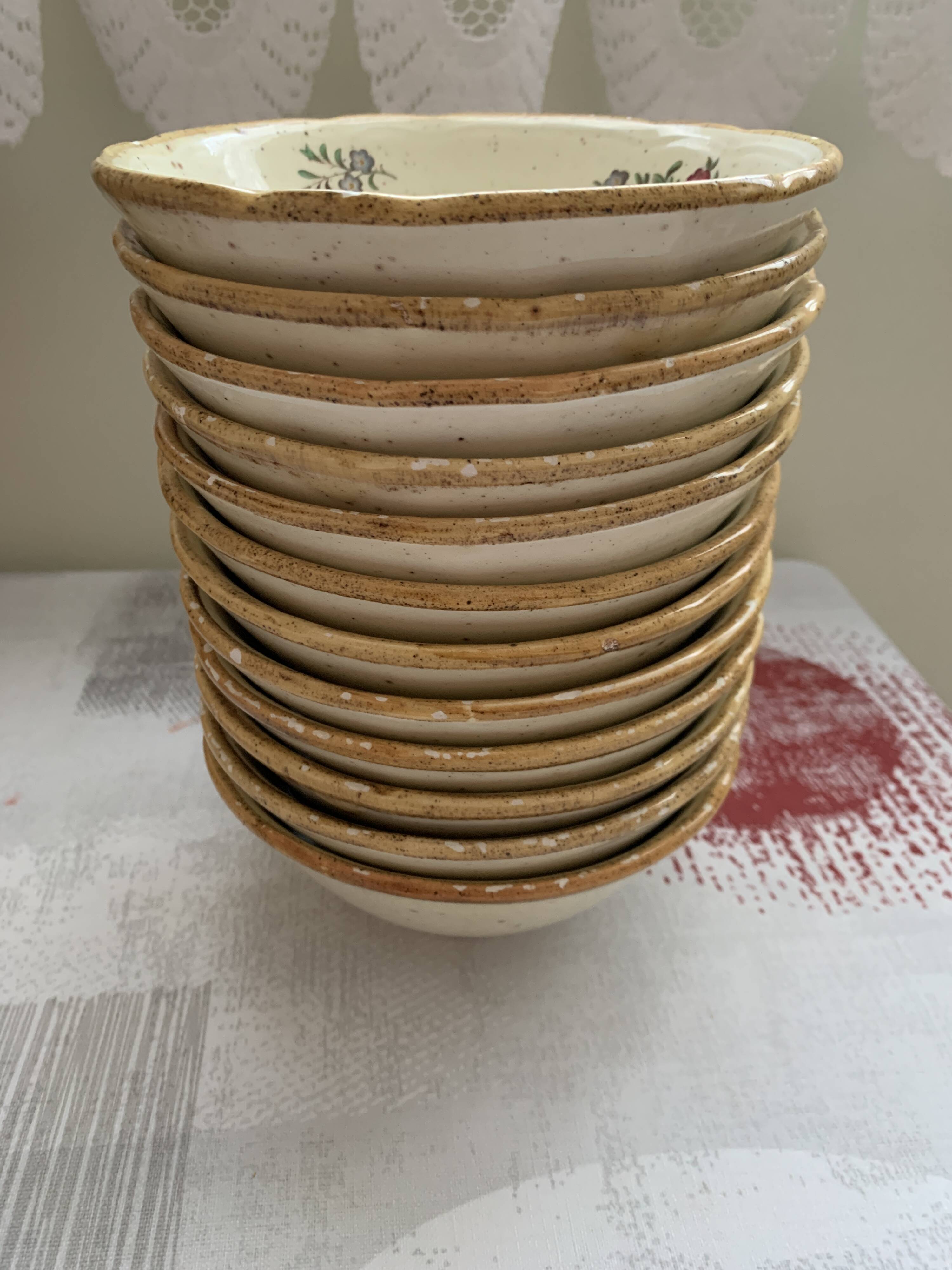 Vintage antique ceramic bowls