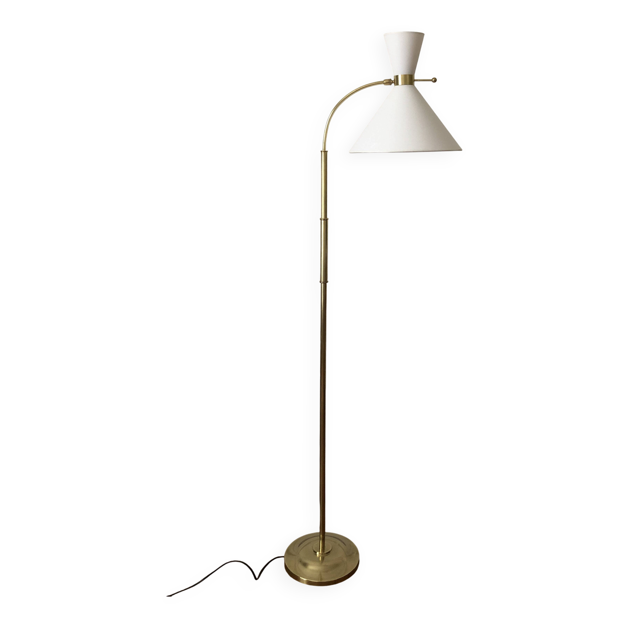 Diabolo floor lamp in brass 1955 - Ghelfi & Perrin edition
