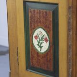 Rustic Farmhouse Folk Art Painted Bridal Cabinet