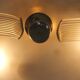 Brass and Curved Glass Ceiling Light from ESC Zukov, 1940s