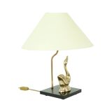 Hollywood Regency Table Lamp Regina Massive Swan Lamp 46cm