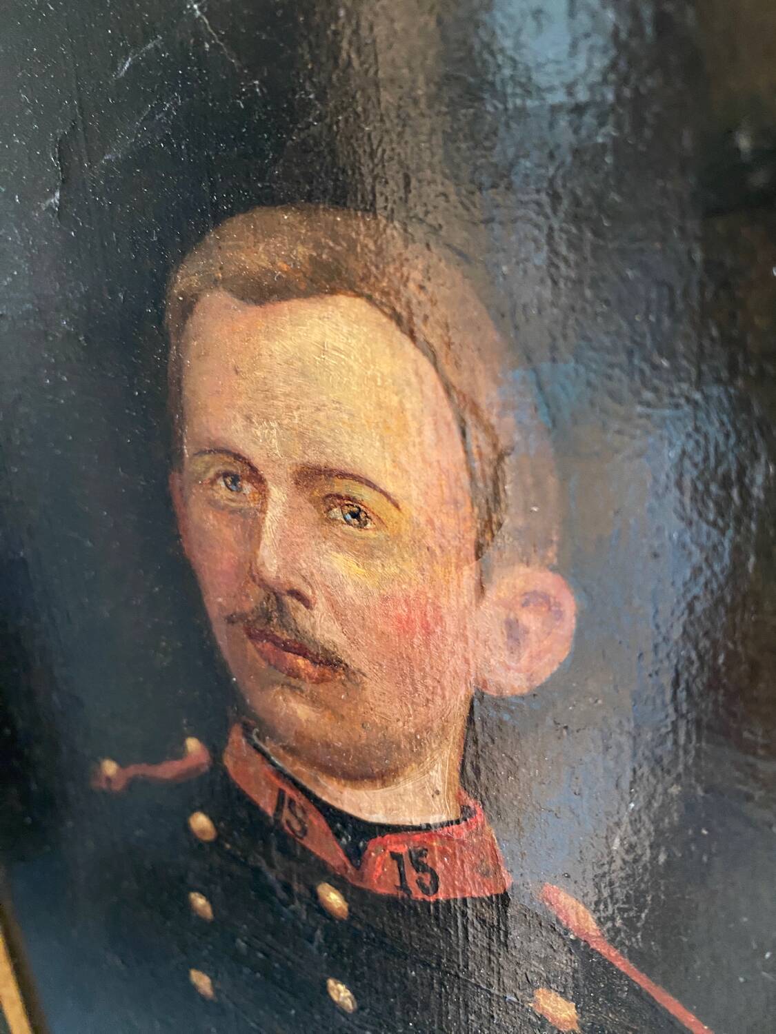 Portrait old soldier 19th