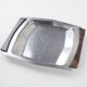 Square stainless steel tray, Danish design, 1970s, made in Denmark