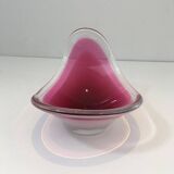 Freeform colored crystal bowl