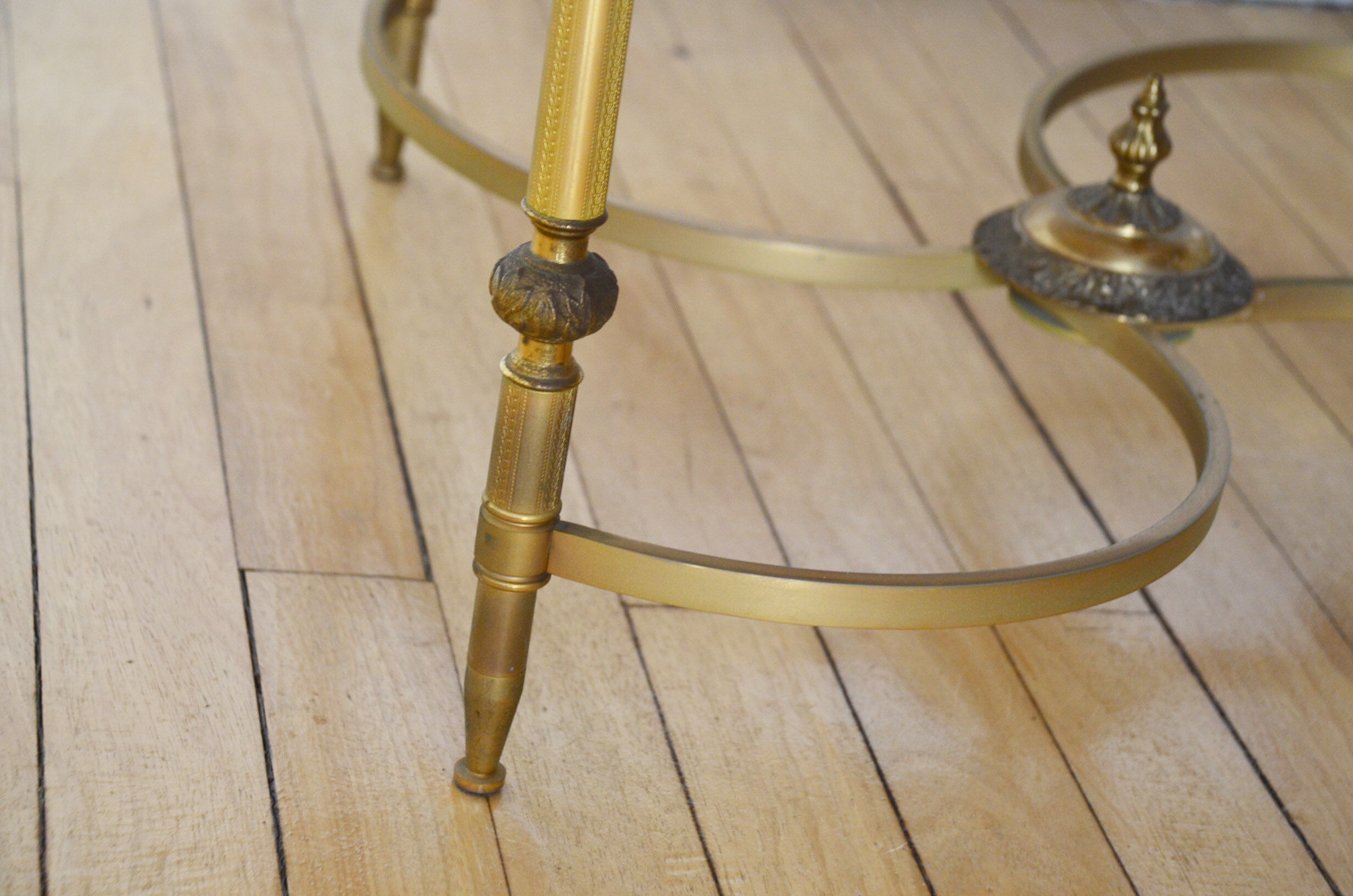 60s marble marble round coffee table