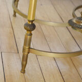 60s marble marble round coffee table